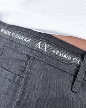 Шорты лен мужские Armani Exchange (21037509) (46 (W30), Серый, 46 (S))