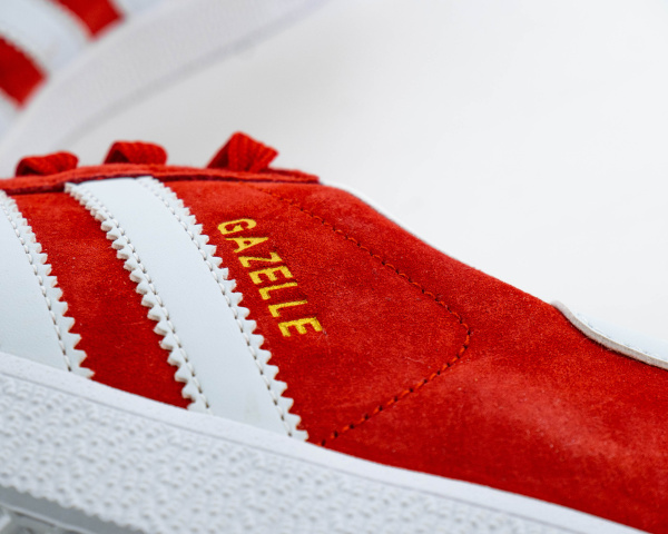 Кроссовки Adidas Gazelle "Collegiate Burgundy White" (045-6) от магазина vikingsmen.ru