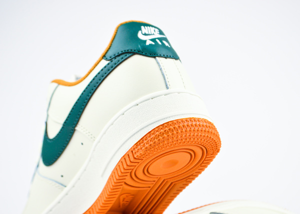 Кроссовки Nike Air Force 1 "White/Green/Orange" (5500-29) |A1C| от магазина vikingsmen.ru
