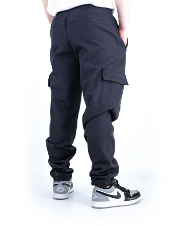 Брюки спортивные мужские The North Face на флисе (0078) (M, Синий)