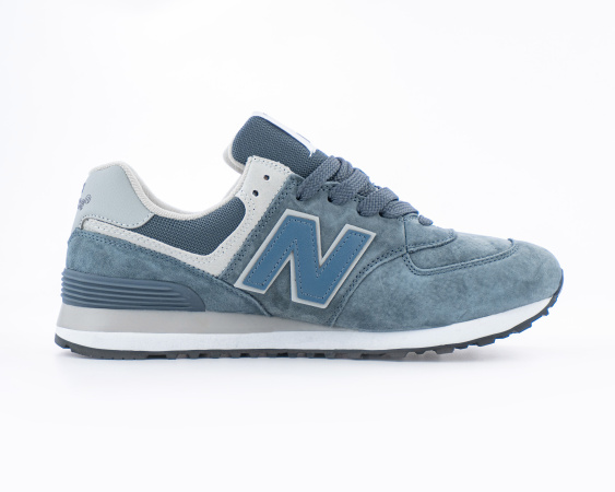 Кроссовки New Balance 574 "LT. Grey/Blue" (070-12) |AB| от магазина vikingsmen.ru