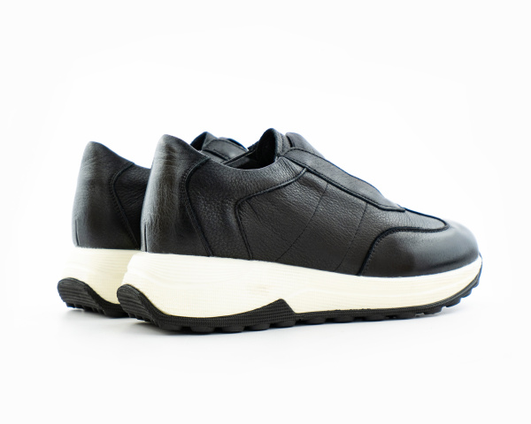 Кроссовки кожаные "Black" (801766) [СС] от магазина vikingsmen.ru