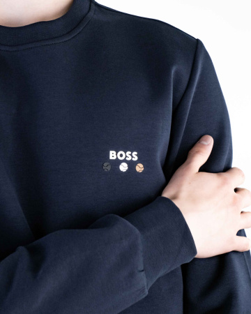 Свитшот мужской Hugo Boss (6208) (M, Темно-синий)
