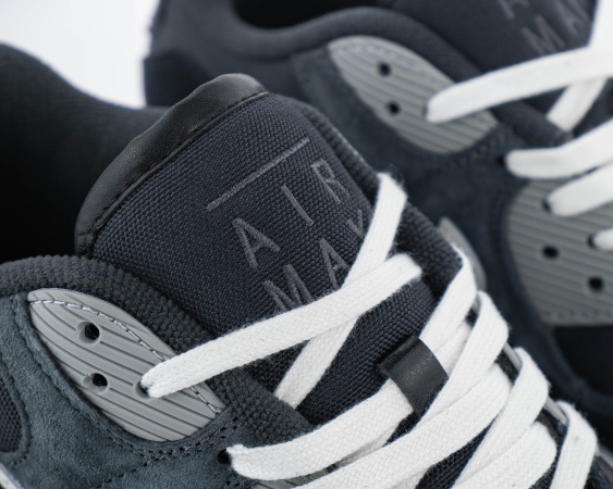 Кроссовки Nike Air Max 90 Premium "Off-Noir Particle Grey" (М806-28) от магазина vikingsmen.ru