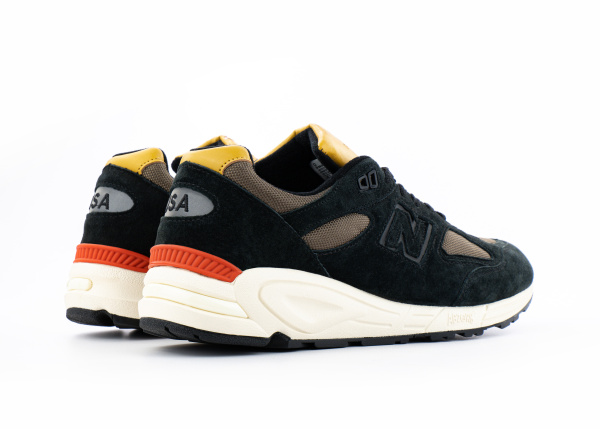 Кроссовки New Balance 990 "Black/Orange" (761150) |CC| от магазина vikingsmen.ru