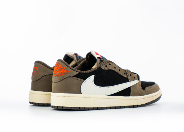 Кроссовки Travis Scott x Air Jordan 1 Low "Mocha" (9628-2) [СС] от магазина vikingsmen.ru