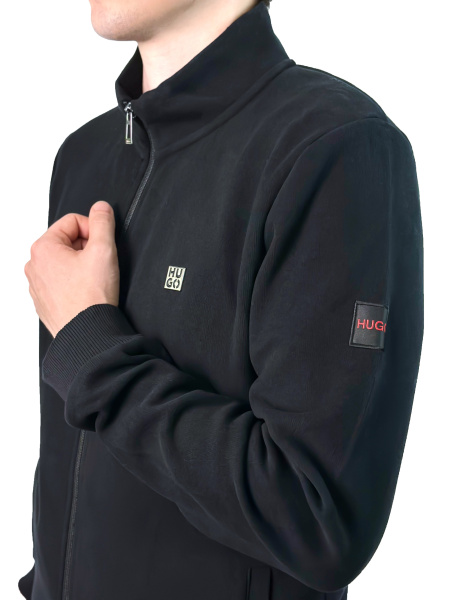 Кофта с замком Hugo Boss (4448) (M, Черный, 48 (M))