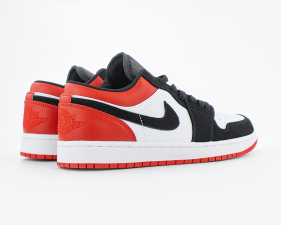 Кроссовки Nike Air Jordan 1 Low "Black Toe" (5526-3) от магазина vikingsmen.ru