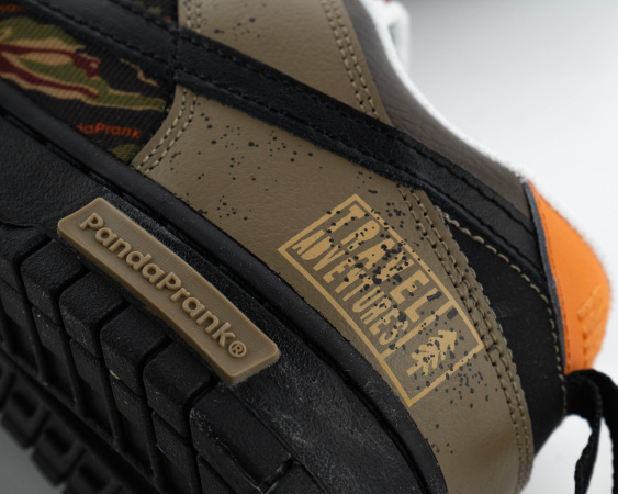 Кроссовки PandaPrank x Dunk Low Custom "Travel Adventure" (100-6) от магазина vikingsmen.ru