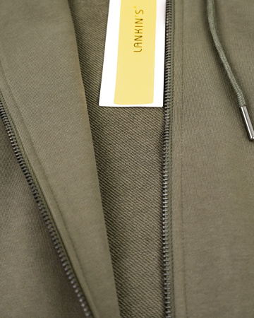 Костюм спортивный мужской (худи + штаны) (4203) (5XL, Зеленый)