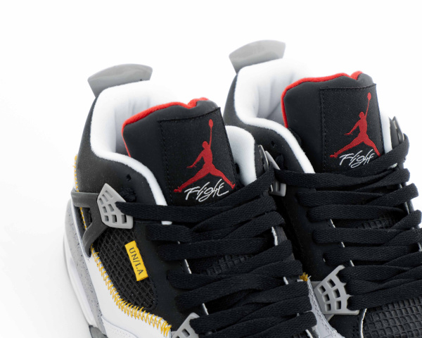 Кроссовки Union LA x Air Jordan 4 Retro "Black/White" (G5003-42) от магазина vikingsmen.ru