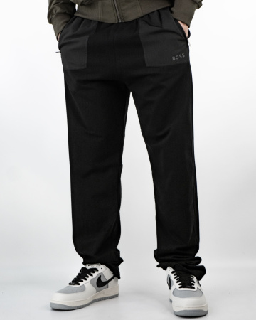 Костюм спортивный мужской BOSS (95-4104-ТК) (M, Хаки/Черный)