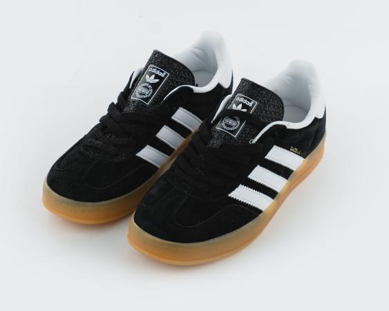 Кроссовки Adidas Gazelle INDOOR "Black/White" (АК-3) от магазина vikingsmen.ru