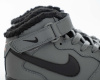 Кроссовки Nike Air Force 1 Mid "Grey/Black" с мехом (M513-2)|AA1| от магазина vikingsmen.ru