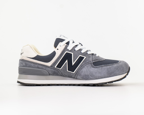 Кроссовки New Balance 574 "Grey/Black" (417-9) от магазина vikingsmen.ru