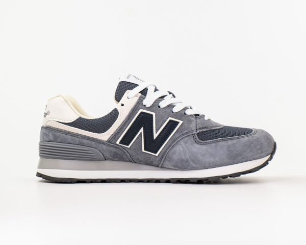 Кроссовки New Balance 574 "Grey/Black" (417-9) от магазина vikingsmen.ru