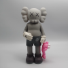 Статуэтка Kaws с игрушкой в руке стоячая (21036777) (Серый)