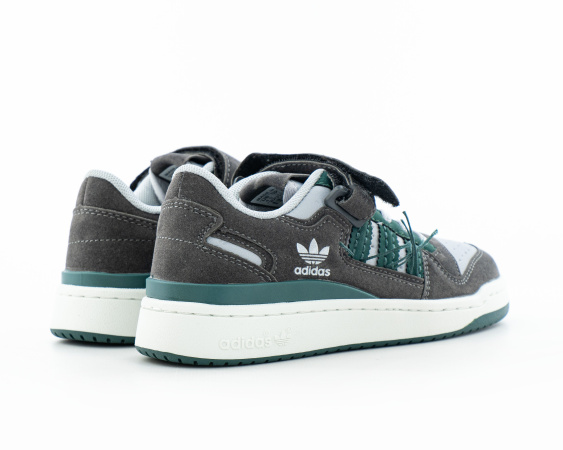 Детские кроссовки Adidas Forum Low "Grey/Green" (С557-8) от магазина vikingsmen.ru