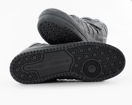 Кроссовки Adidas Forum Mid "GREY" с мехом (555-1) от магазина vikingsmen.ru