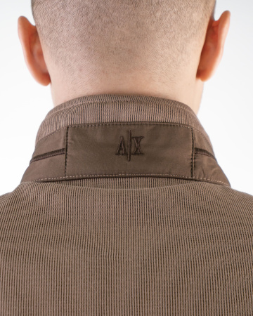 Кофта на замке Armani Exchange (07-613)) (L, Коричневый)