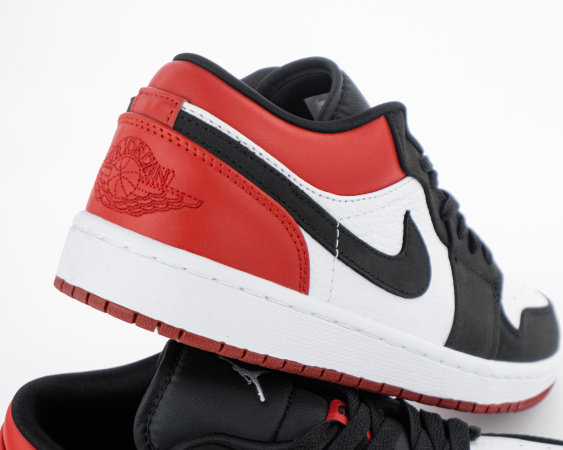 Кроссовки Nike Air Jordan 1 Low "Black Toe" (9627-4) от магазина vikingsmen.ru