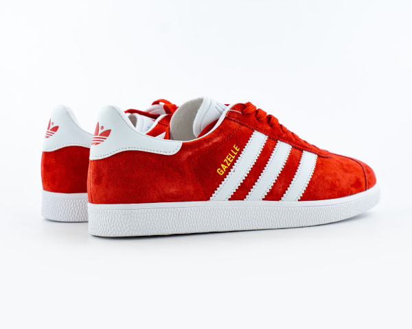 Кроссовки Adidas Gazelle "Collegiate Burgundy White" (045-6) от магазина vikingsmen.ru