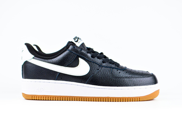 Кроссовки Nike Air Force 1 '07 "Black/White-Wolf Grey-Gum Med Brow" (5001-5) |AA1| от магазина vikingsmen.ru