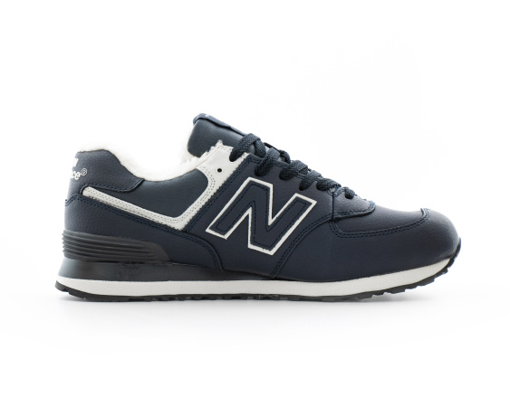 Кроссовки New Balance 574 "DK. Blue" зимние (479-6) от магазина vikingsmen.ru