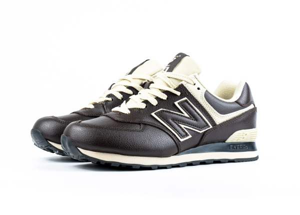 Кроссовки New Balance 574 "DK.Brown/White" (845-35) |BC| от магазина vikingsmen.ru