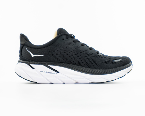 Кроссовки HOKA CLIFTON 8 "Black/White" (701-2) от магазина vikingsmen.ru