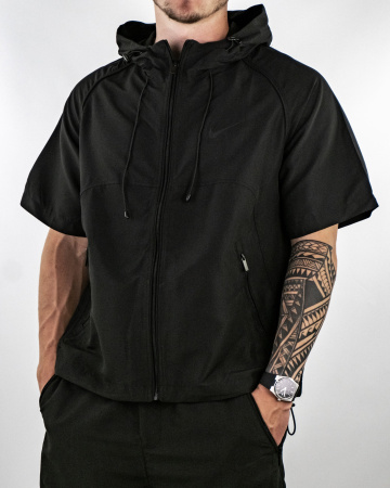 Костюм спортивный Nike (спортивная футболка+шорты) (78804)) (L, Черный)