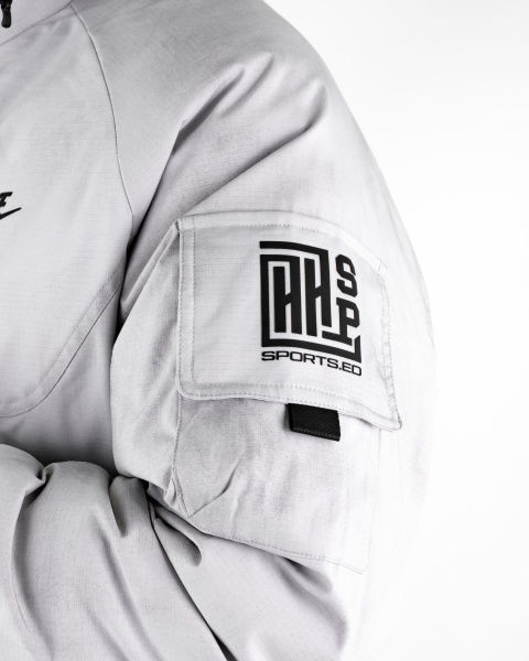 Куртка зимняя с капюшоном Nike (5315) (M, Белый)