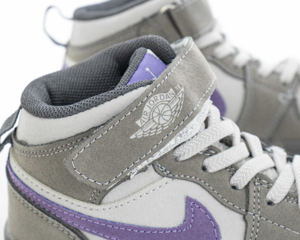 Детские кроссовки Nike Air Jordan 1 High "Purple Pigeon" (С615-10) от магазина vikingsmen.ru