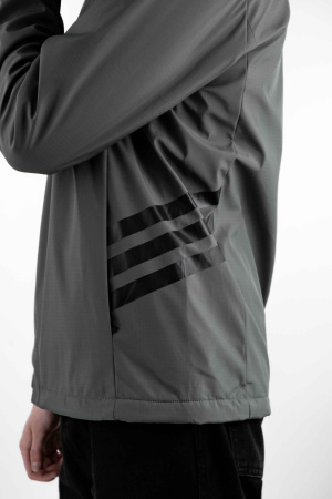 Детальное Изображение Ветровка утепленная мужская с капюшоном Adidas (6517)