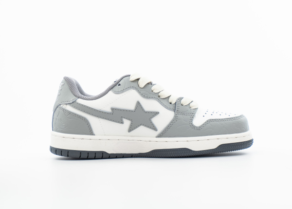 Кроссовки A Bathing Ape Bape Court Sta "Light Grey Cream" (5800-8) |AC| от магазина vikingsmen.ru