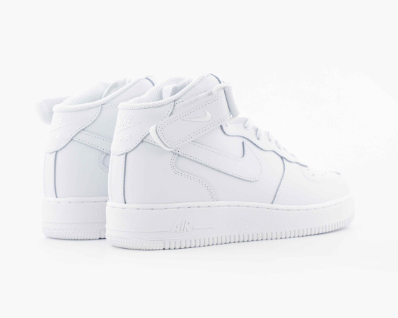 Кроссовки Nike Air Force 1 Mid ’07 Triple White (5000-2) от магазина vikingsmen.ru