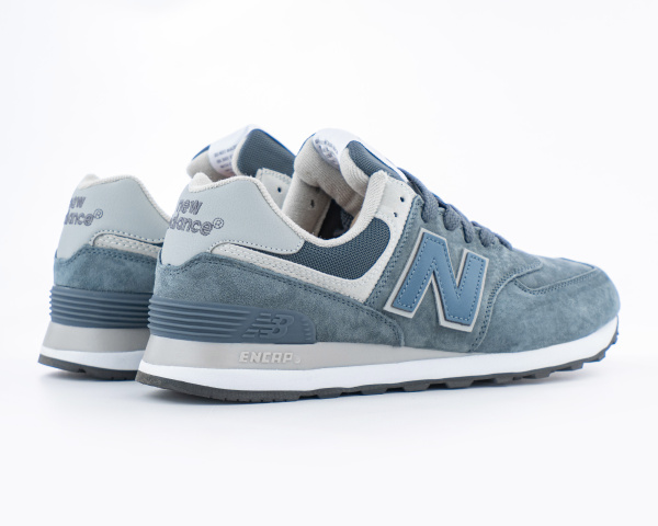 Кроссовки New Balance 574 "LT. Grey/Blue" (070-12) |AB| от магазина vikingsmen.ru