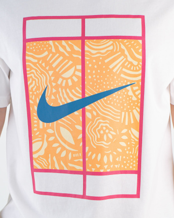 Футболка мужская Nike "The Nike Tee" (принт) (Ts-N-2053) (M, Белый)