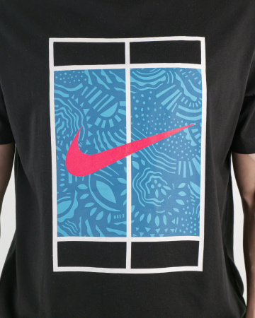 Футболка мужская Nike "The Nike Tee" (принт) (Ts-N-2053) (XXL, Черный)
