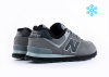 Кроссовки New Balance 574 "Grey/Black" с мехом (900-19) |CC| от магазина vikingsmen.ru