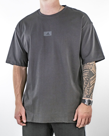 Футболка Adidas (9994D) (4XL, Темно-серый)