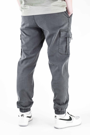 Джоггеры мужские на флисе (95004) (L, Темно-серый)