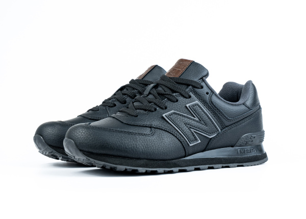 Кроссовки New Balance 574 "Black/Brown" (845-2) |AA1| от магазина vikingsmen.ru