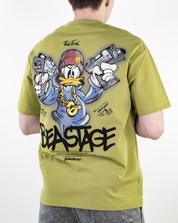 Футболка мужская LAHKIN'S "BEASTRAGE" (5248) (XXL, Зеленый)