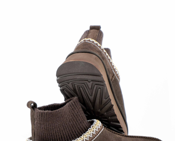 Угги UGG Tazz Knit Platform Chocolate (163-2) от магазина vikingsmen.ru