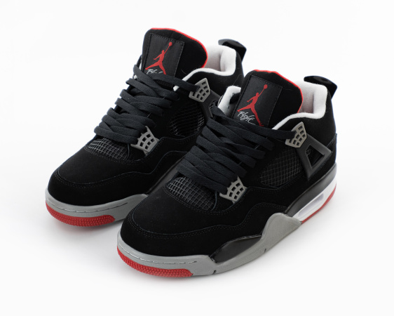 Кроссовки Nike Air Jordan 4 Retro "Bred" (G5003-1) от магазина vikingsmen.ru