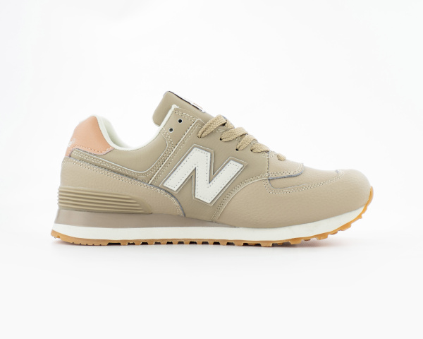 Кроссовки New Balance 574 "Beige/White/Rose" (890-7)[СС] от магазина vikingsmen.ru
