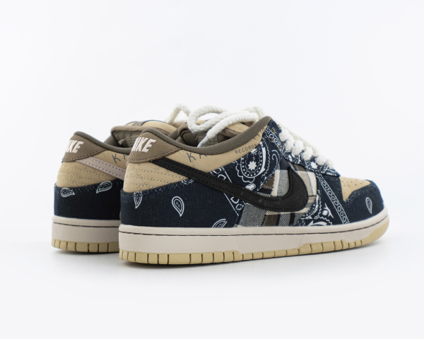 Кроссовки Travis Scott x Nike Dunk Low Premium QS SB Cactus Jack (М9905-1) [СС] от магазина vikingsmen.ru