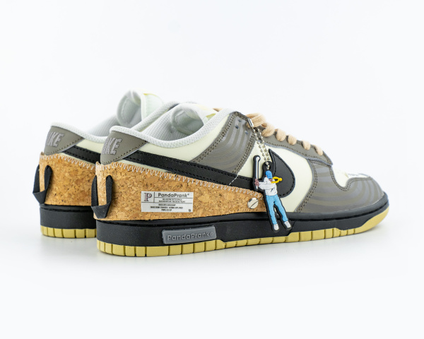 Кроссовки PandaPrank x  Nike Dunk low "Dk. Brown/Creamy" (996-7) от магазина vikingsmen.ru