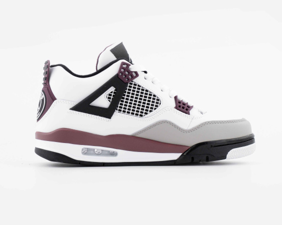 Кроссовки Paris Saint-Germain x Air Jordan 4 Retro Bordeaux с мехом (5003-15) [СС] от магазина vikingsmen.ru